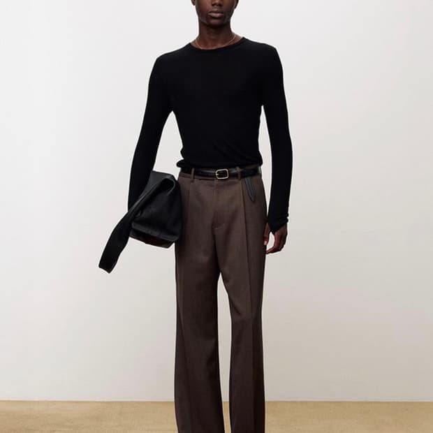 토니웩 SHEER WOOL RIBBED KNIT TOP BLACK