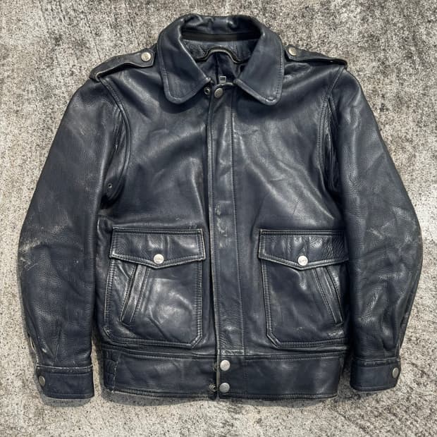 [M-L] Kadoya 카도야 모터싸이클 레더 자켓