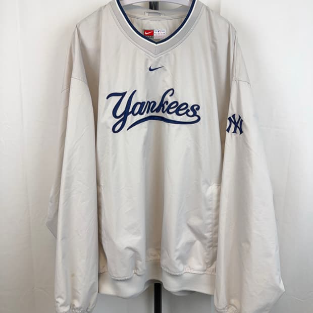 [NIKE]나이키 양키스 어웨이 웜업 바람막이 자켓 XL