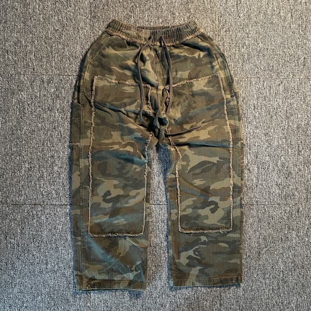테이크이지 헤링본 카모 카펜터 팬츠