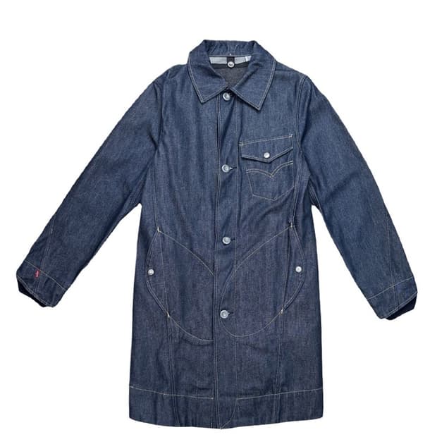 LEVI'S 엔지니어드 롱 데님 자켓 X-SMALL