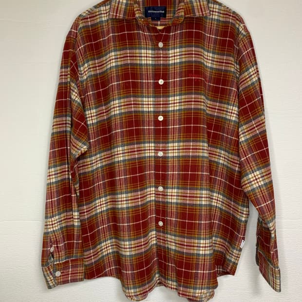 디스이즈네버댓 레드 체크 셔츠 L