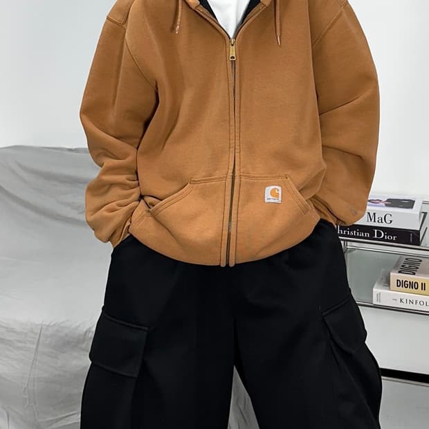 칼하트 써멀 된장 후드집업 L