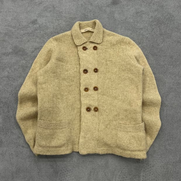 45RPM 울 니트 가디건 아이보리