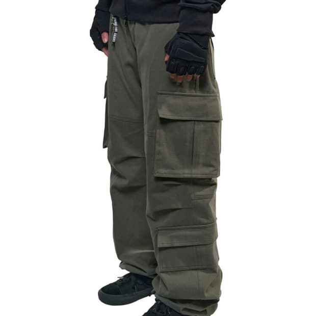 [AAKAM 아캄] 사이드포켓 카고팬츠 카키 2사이즈