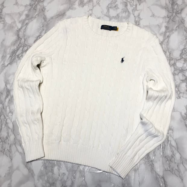 폴로 랄프로렌 니트 거의새거 꽈배기 여성용