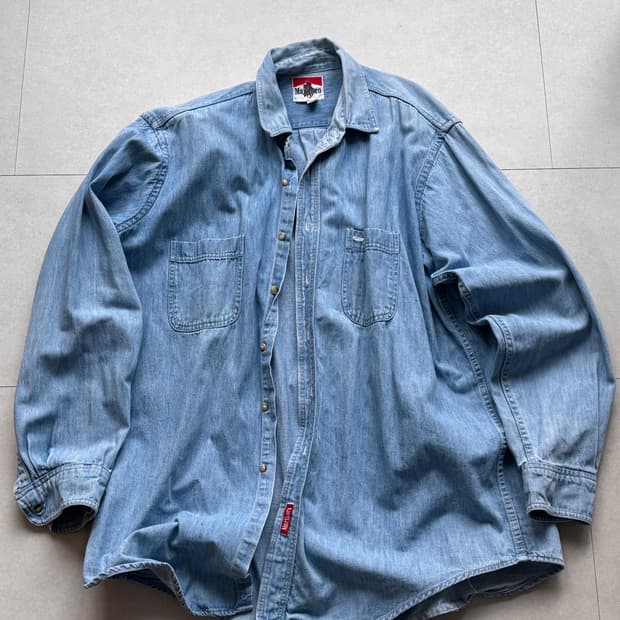 90s Marlboro Made in USA 데님 셔츠