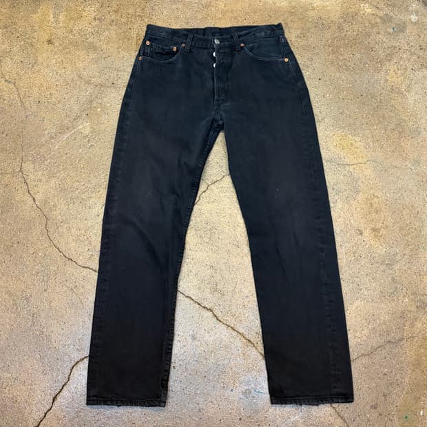 00s 미국 빈티지 리바이스 501 블랙진 청바지