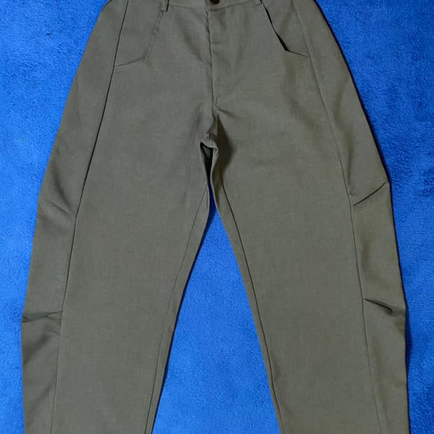 LEMARD 르마드 리버스 벌룬 슬랙스 차콜 1 (S)