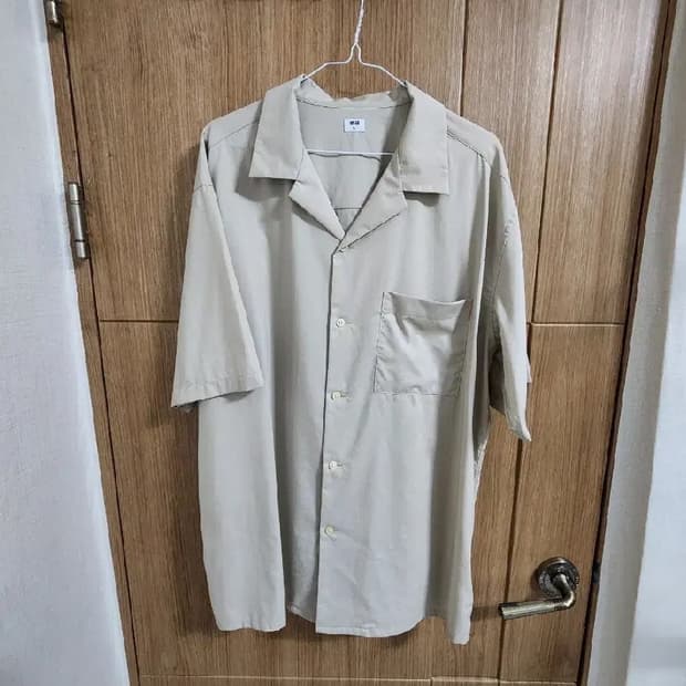 (XL)유니클로 오버핏 포켓 반팔 셔츠