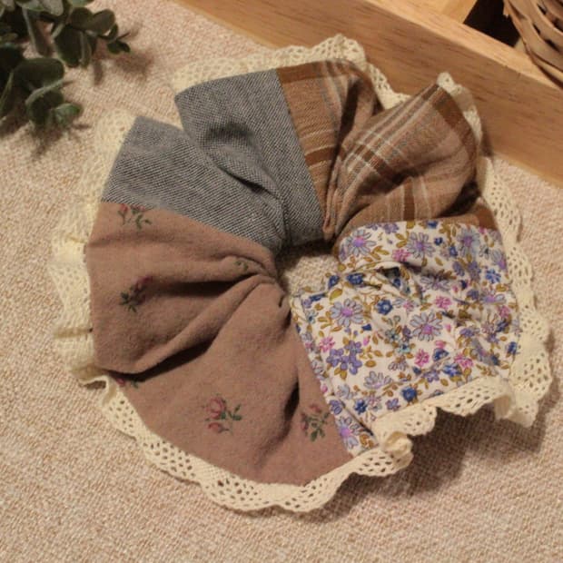 핸드메이드 패치 스크런치 