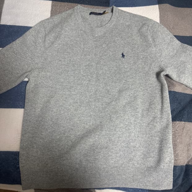 폴로 랄프 로렌 울 니트 그레이