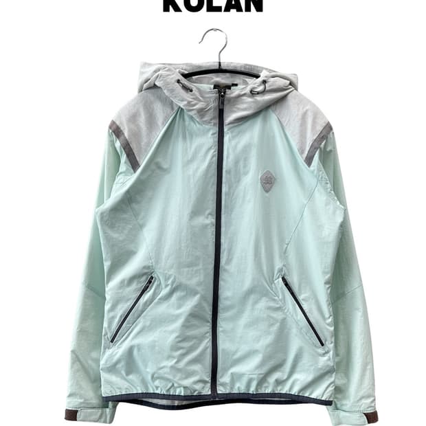 코오롱스포츠 우먼스 우븐 집업 자켓 민트