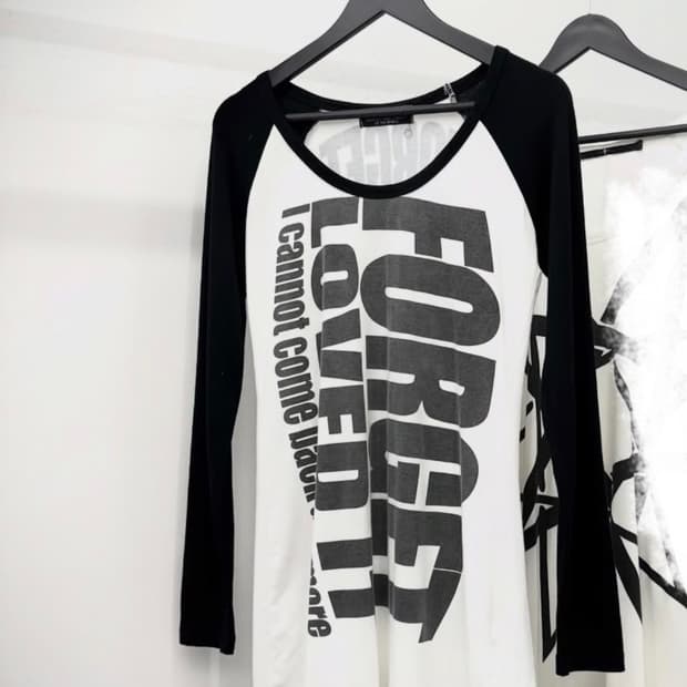 펑크 와투케 아카이브 레터링 롱슬리브 KNICK KNACK 큐빈티지