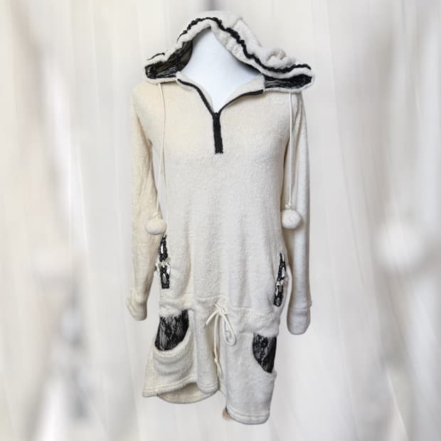 빈티지 로걀 갸루 폼폼이 