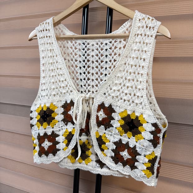 모리걸 뜨개 조끼