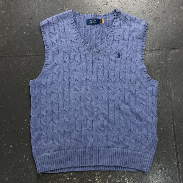 100 폴로 신형 꽈배기 니트조끼