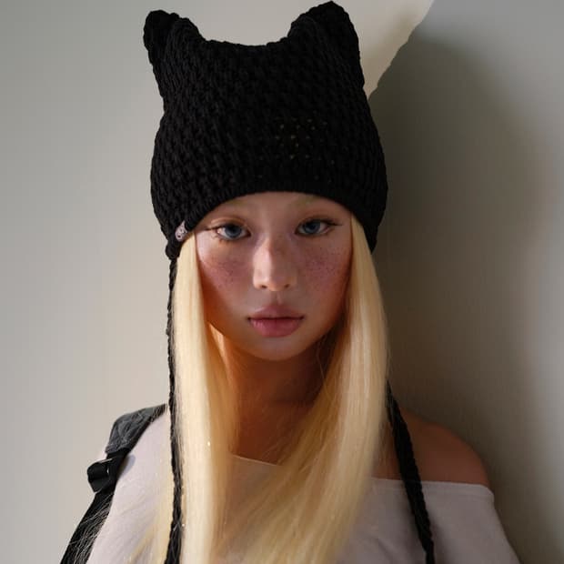 코이세이오 X 브라이스돌 캣 트와인 비니 블랙