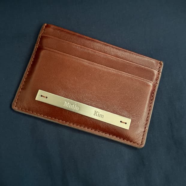 마뗑킴 카드지갑 브라운