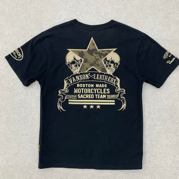 Vanson 밴슨 스컬 반팔