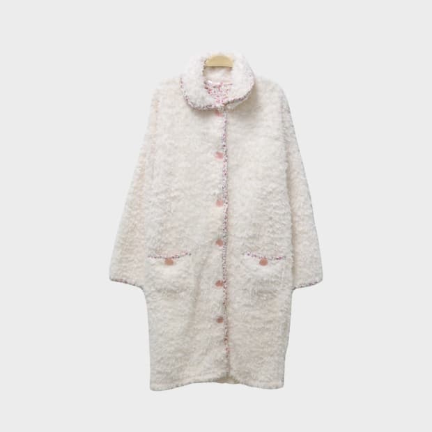 [미사용품]LURALURU 뽀글이 롱 셔츠원피스 62170