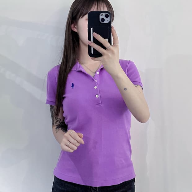 폴로랄프로렌 포니 퍼플 반팔 카라티