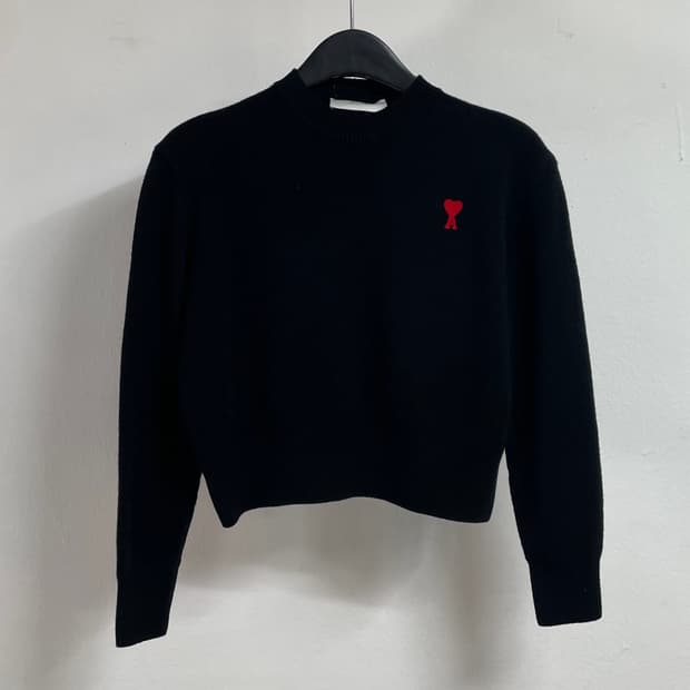 아미 우먼스 크롭 울 니트  (on.524)