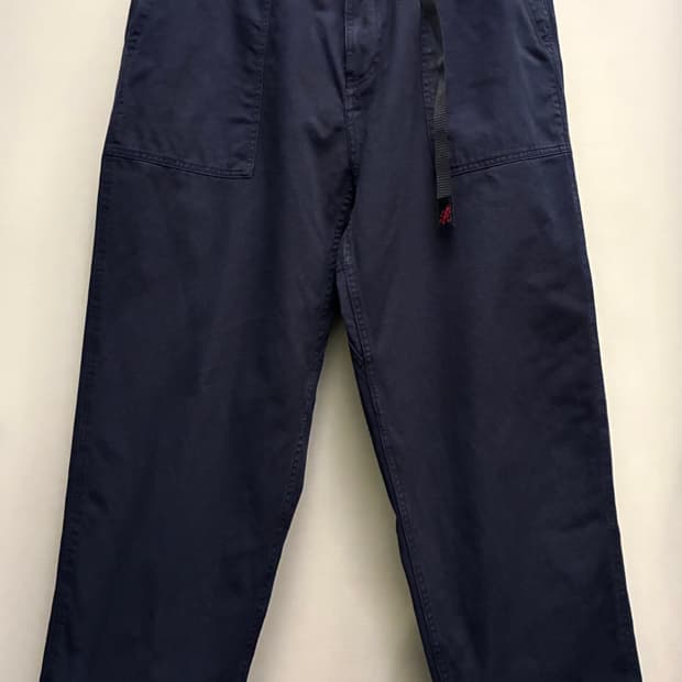 (XL~2XL)그라미치 코튼 퍼티그 루즈 테이퍼드 팬츠 네이비