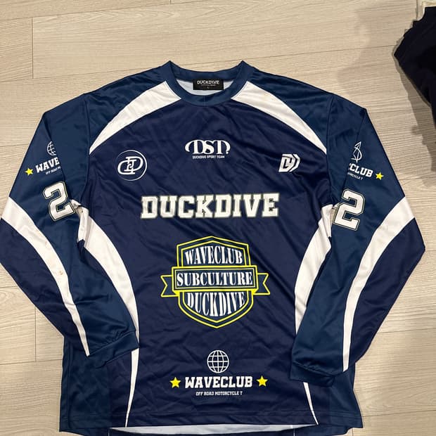 덕다이브 웨이브클럽 메쉬 롱슬리브 네이비 L