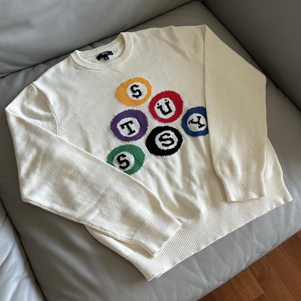 스투시 빌리아드 스웨터 니트 L