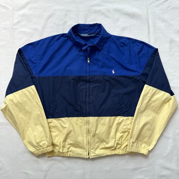 폴로 랄프로렌 90s 컬러블록 스윙탑 자켓 S
