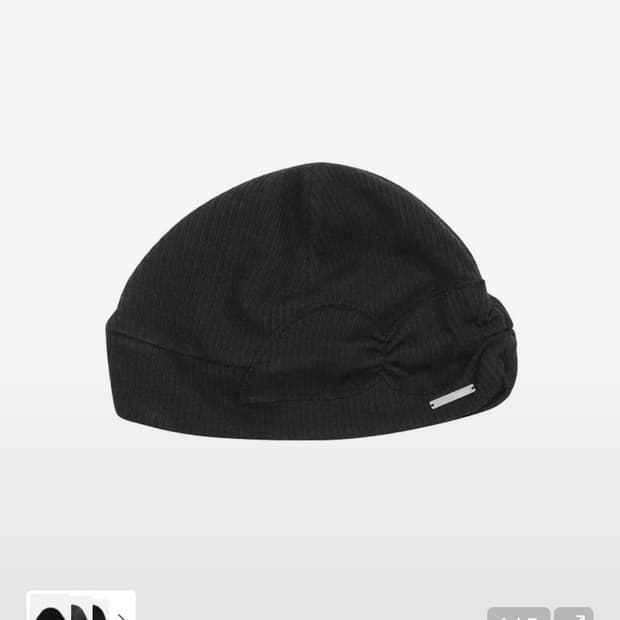 미세키서울 Knit turban beanie BLACK