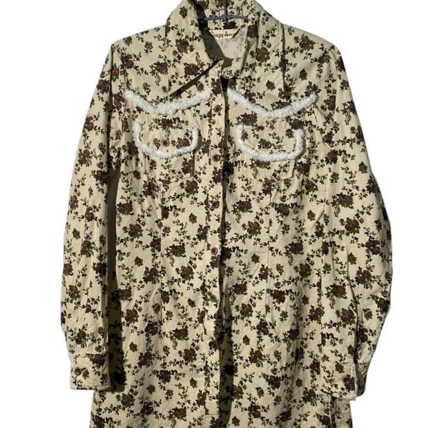 crazy angel 그런지 웨스턴 셔츠