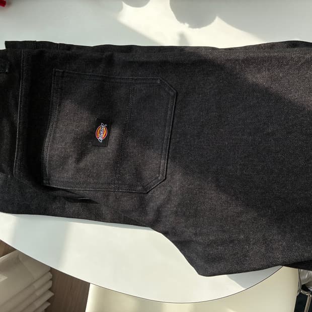 디키즈 리지드 와이드 데님 블랙 M