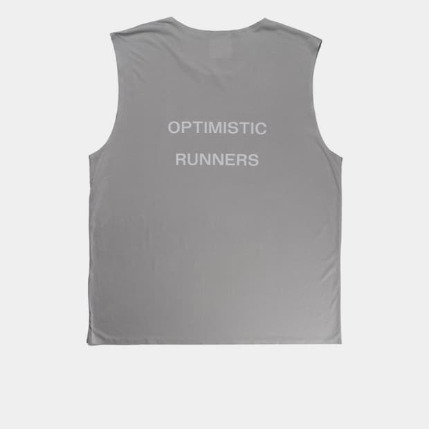 (새제품) 옵티미스틱 러너스 탱크탑 싱글렛 L 그레이 그래파이트