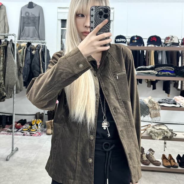 Figueres 벨벳 버클 자켓