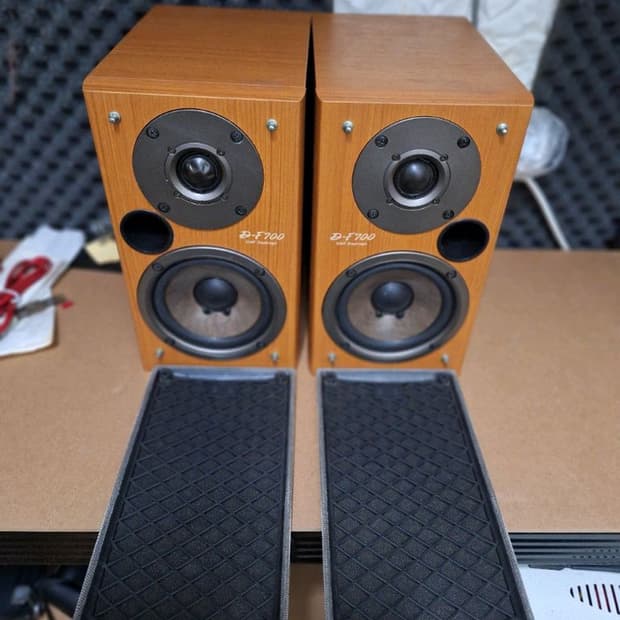 온쿄 d-f700 빈티지 스피커 1조/ 레트로 오디오 앤틱 인테리어 카페