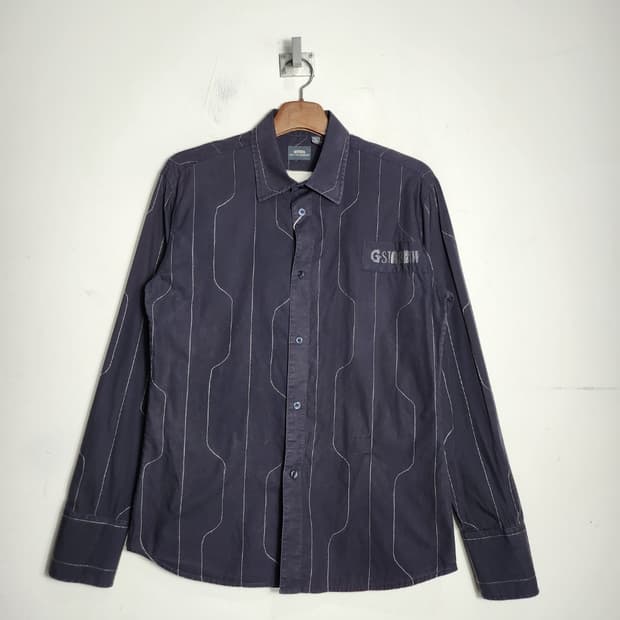 지스타 로우 데님 셔츠