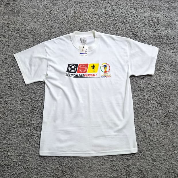 2002 월드컵 굿즈 반팔 티셔츠 L XL 100 105 아디다스 KT