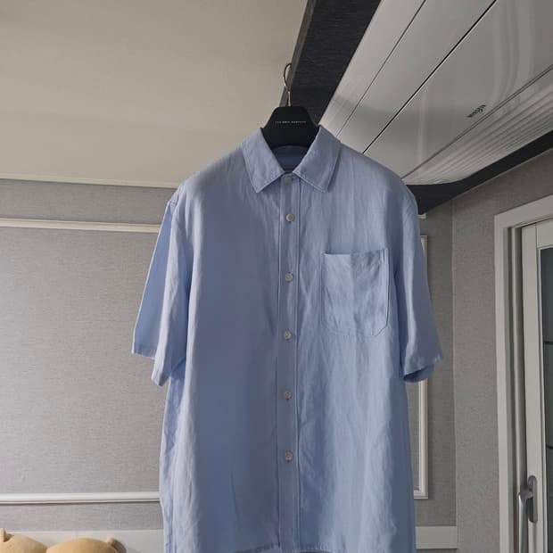 [거의 새것] 시스템옴므 린넨 셔츠 남방 반팔 M