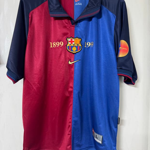 99-00 바르셀로나 홈 백주년 원판 노마킹