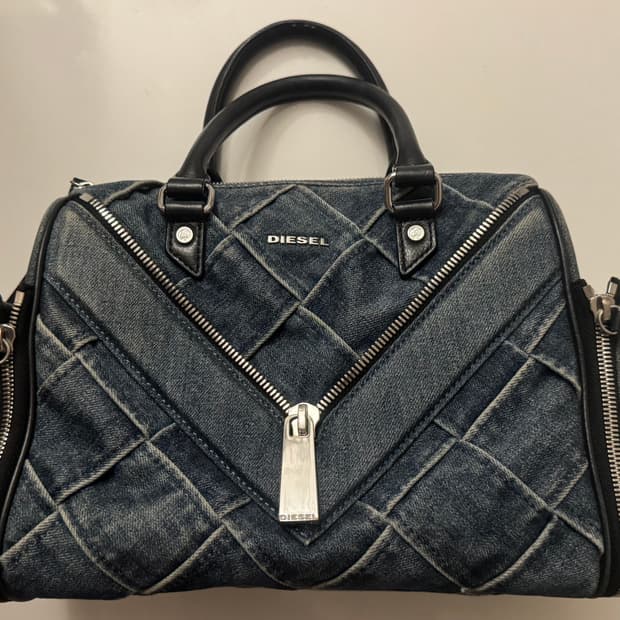 Diesel 지퍼 데님 핸드백
