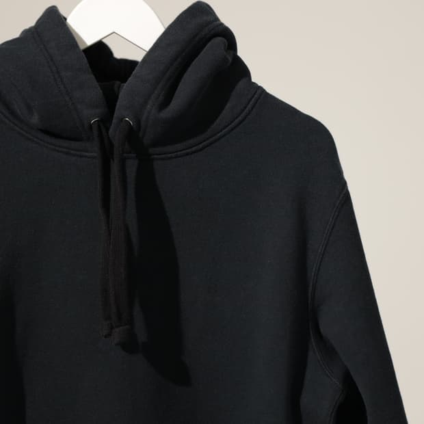 AVIREX 아비렉스 올블랙 후드 스웻