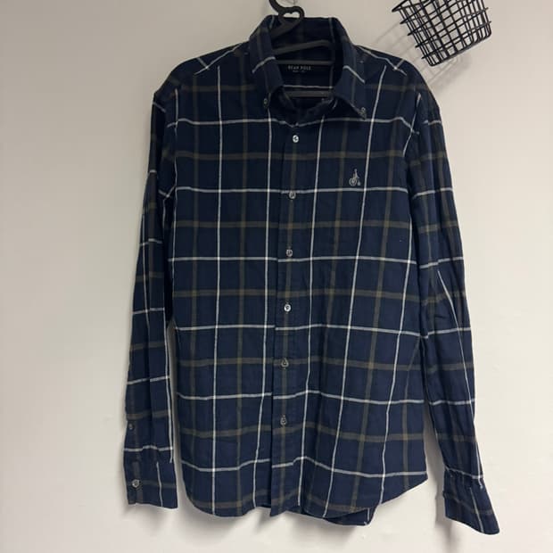 빈폴 Bean pole 슬림 긴팔 체크 셔츠 M