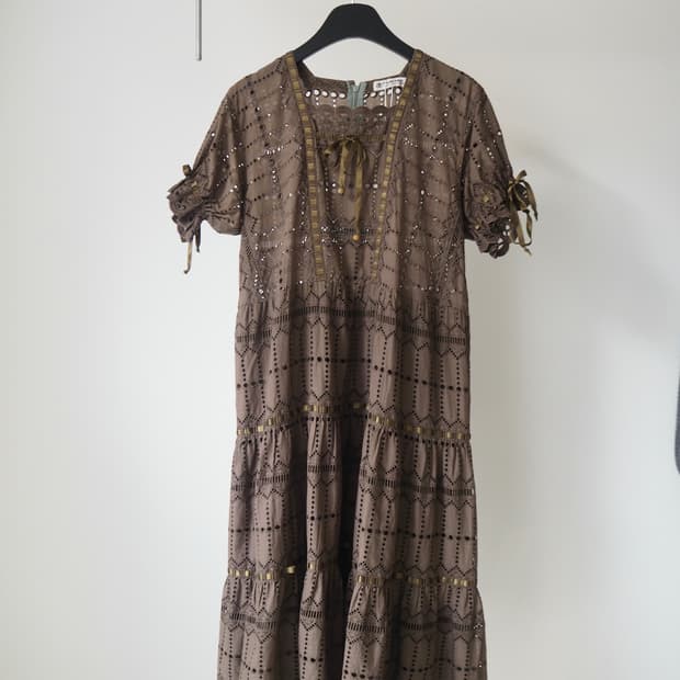 vintage cut out detail one piece 