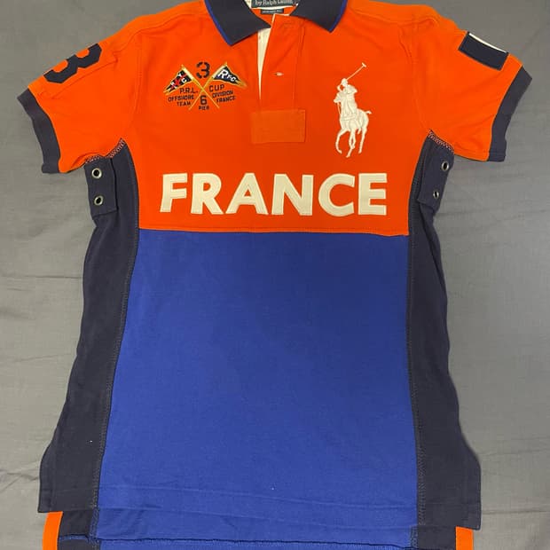 치프키프 폴로 랄프로렌 빅포니 pk카라 티셔츠 프랑스 오렌지