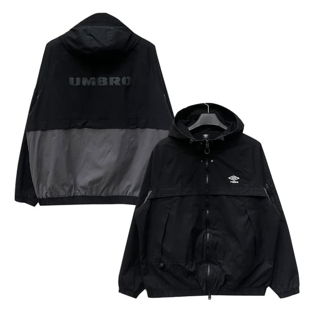 엄브로 백로고 후디 웜업 바람막이 자켓 105