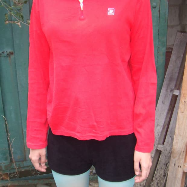 Vintage Courreges Half Zip-up Sweatshirt