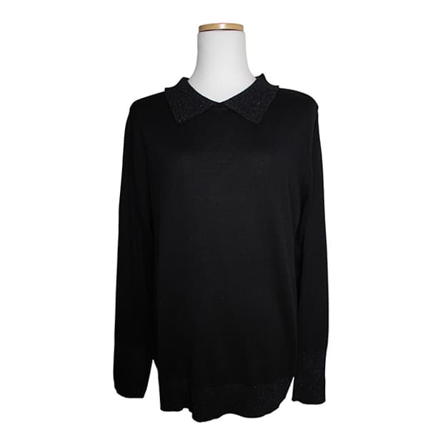 베라왕 블랙 글리터 니트 상의 66