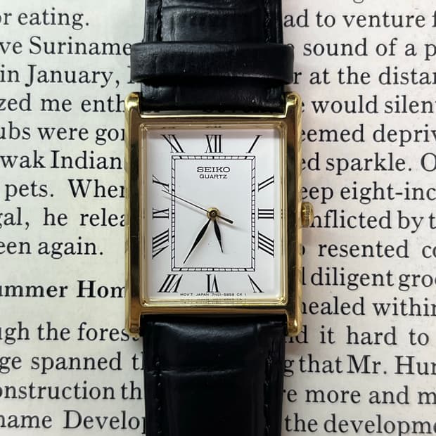 세이코 탱크 쿼츠 7N01-5B40